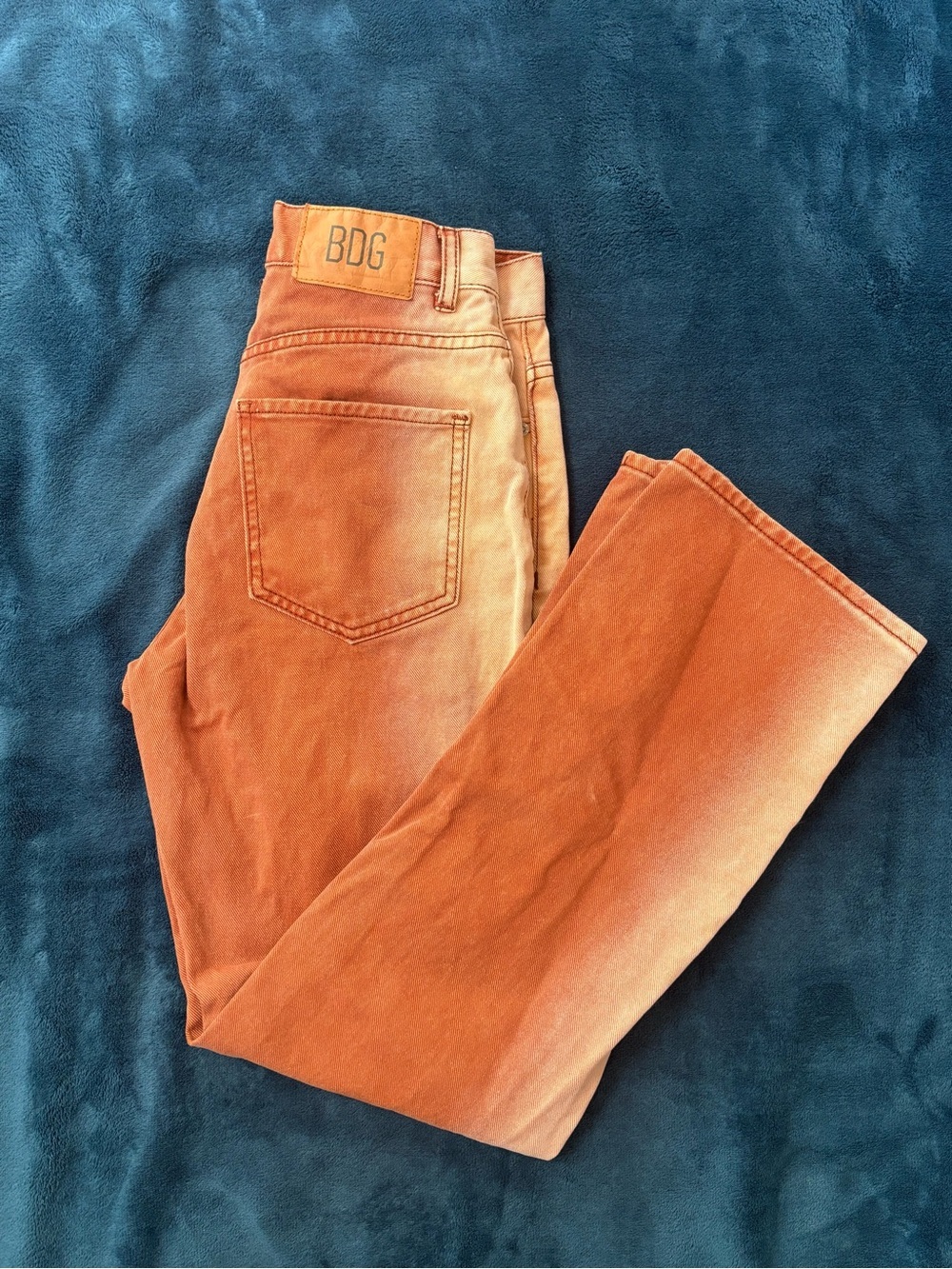 BDG Cowboy Jean Rust Orange Straight Leg Jeans Women’s Size 26 urban outfitters